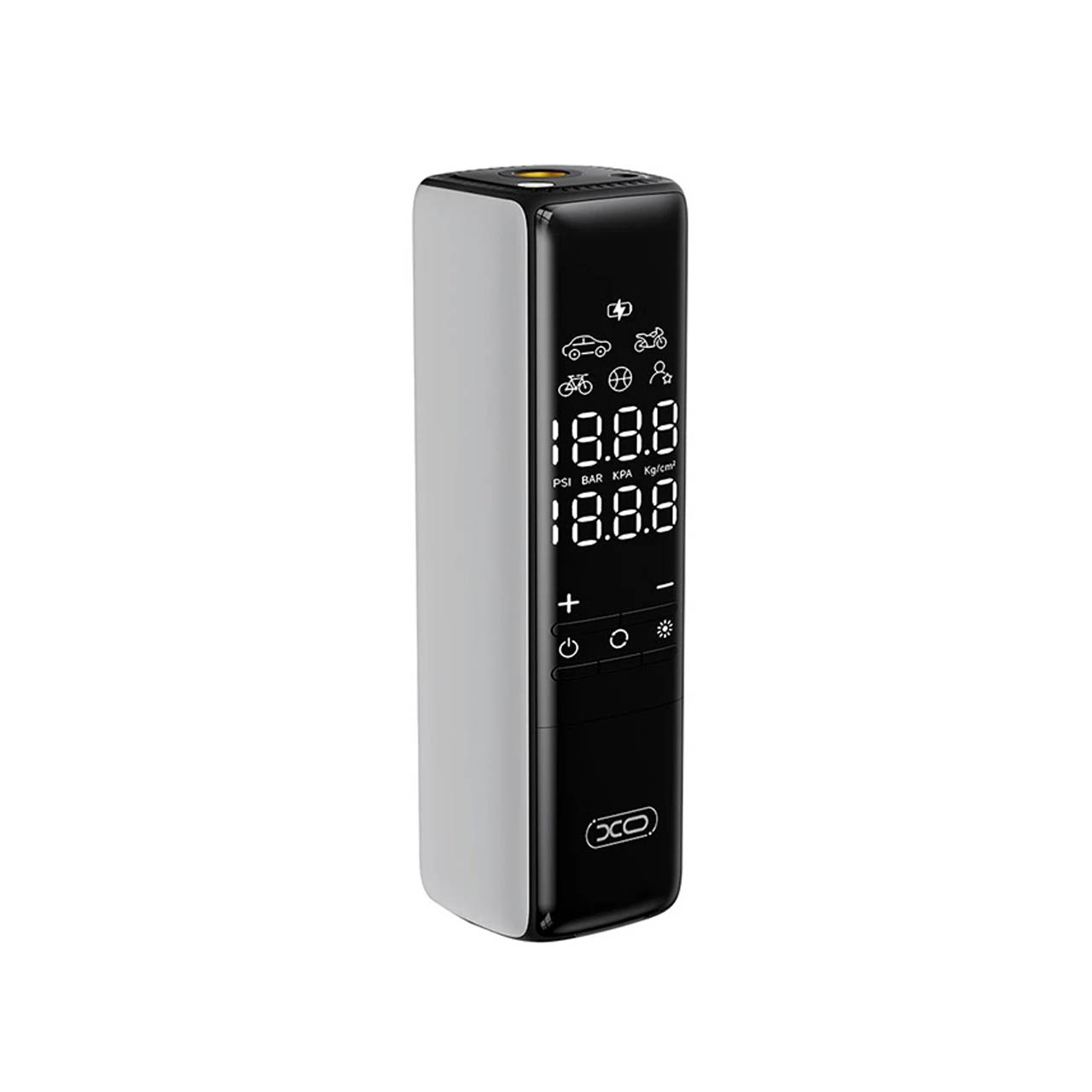 پمپ باد XO مدل XO-CZ017 - مشکی (دارای چراغ قوه LED)